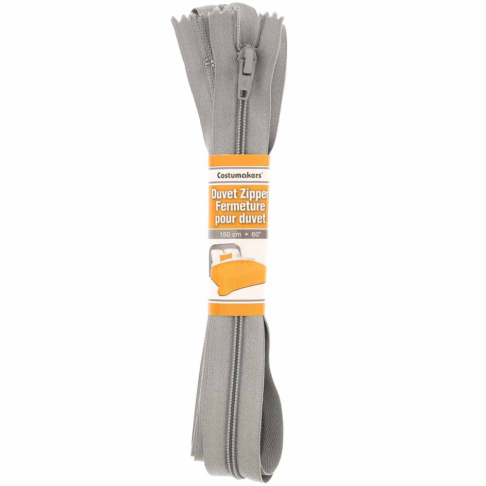 COSTUMAKERS 150 cm (60 in) Duvet Closed End Zipper – Grey
