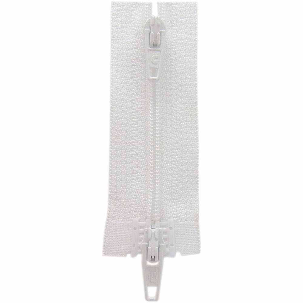 COSTUMAKERS 50 cm (20 in) Activewear Two-Way Separating Zipper – White