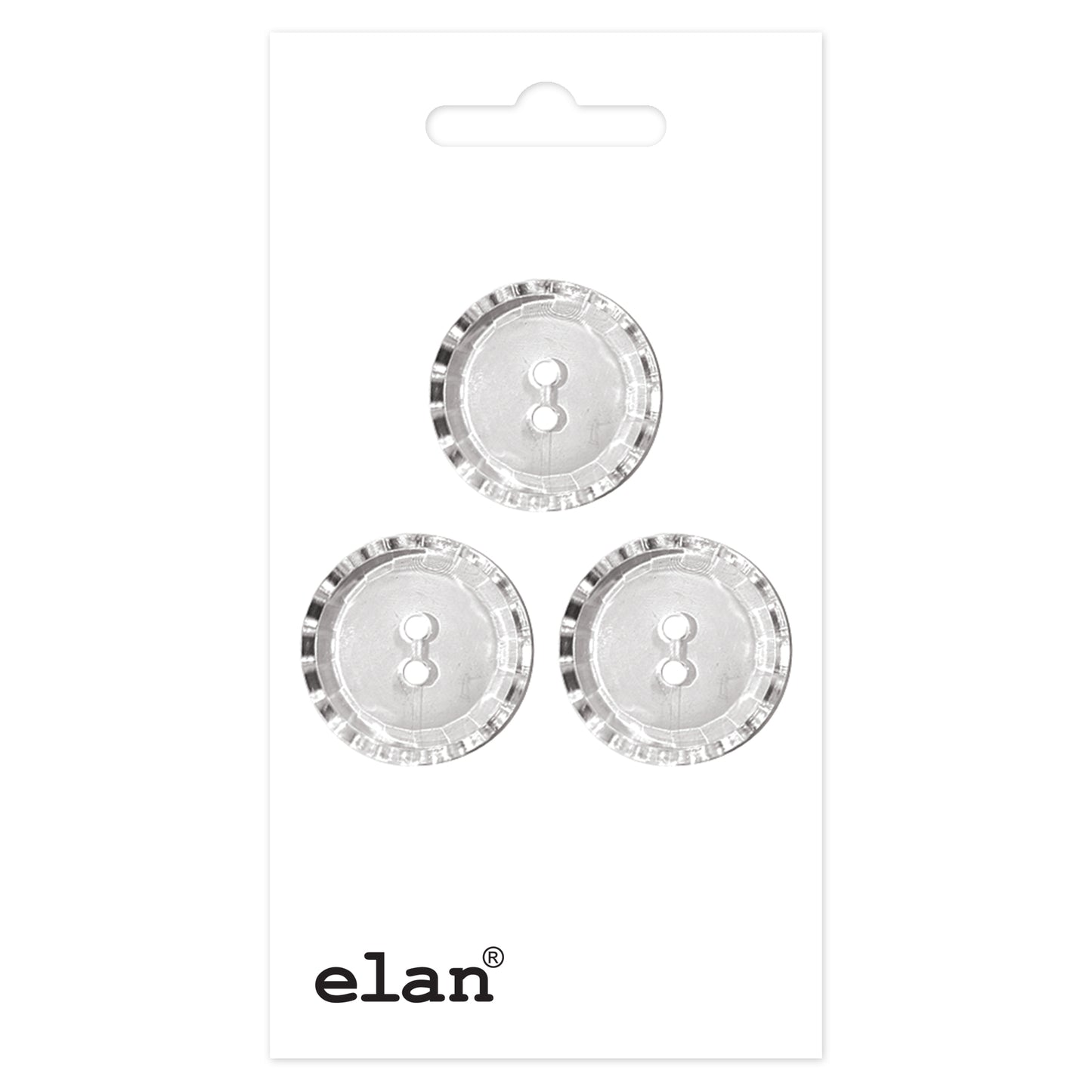ELAN 2 Hole Button - 18mm (3/4) - 3 count