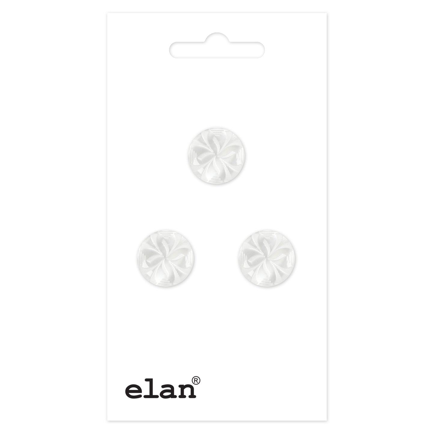 ELAN Shank Button - 12mm (1/2) - 3 count