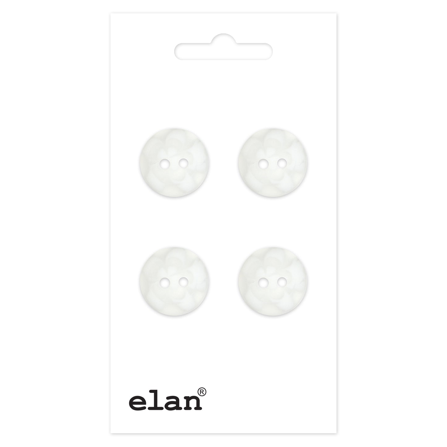 ELAN 2 Hole Button - 13mm (1/2) - 4 count