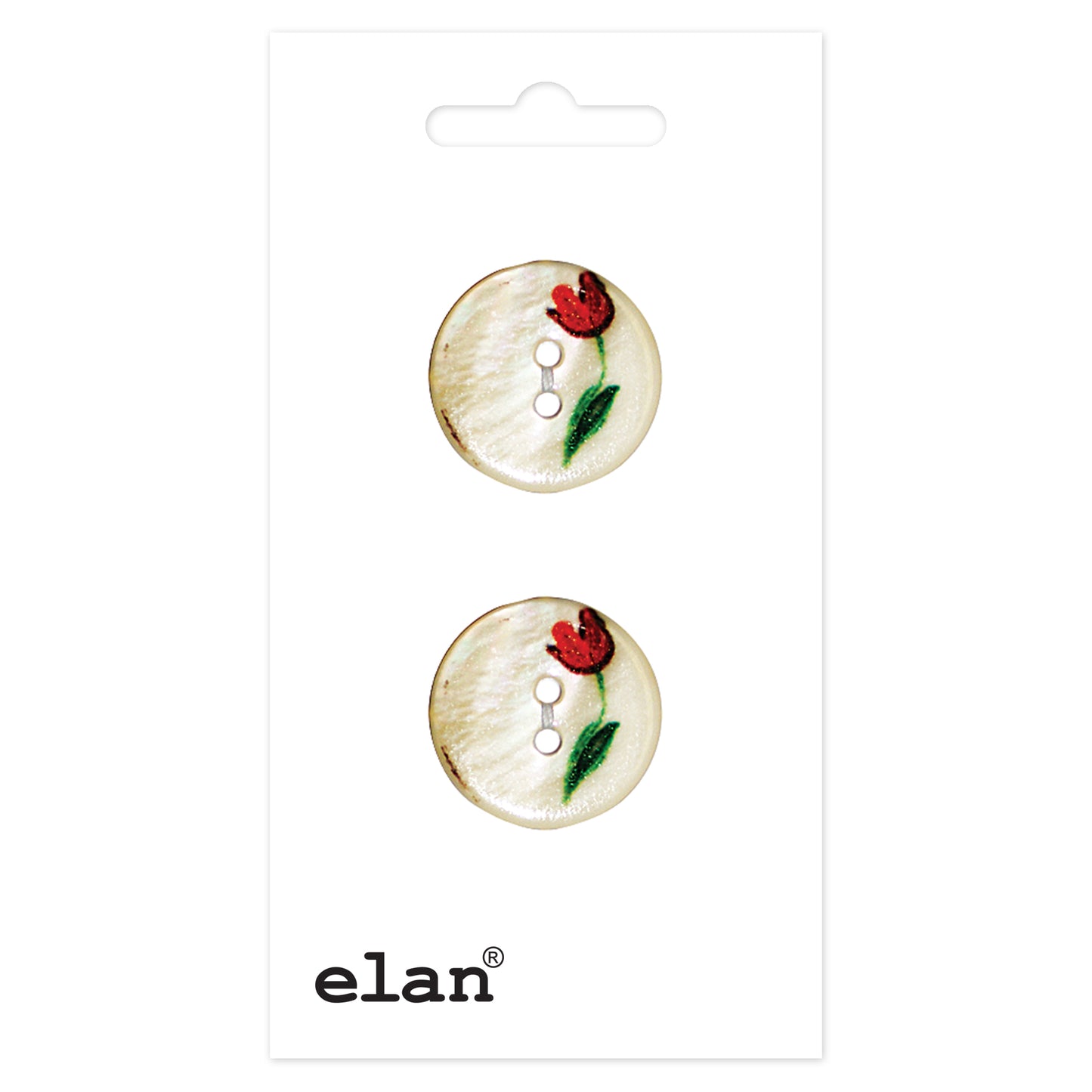 ELAN 2 Hole Button - 18mm (3/4) - 2 count