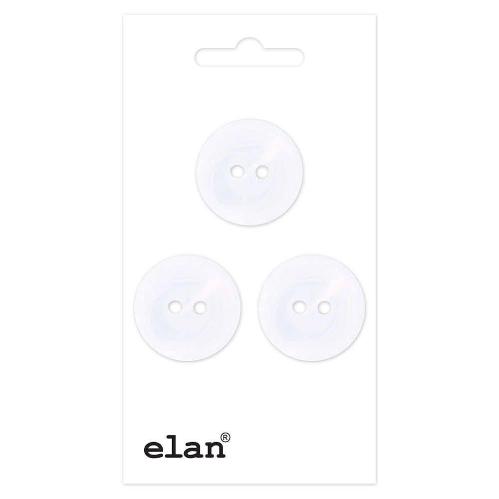 ELAN 2 Hole Button - 18mm (3/4 in.) - 3pcs