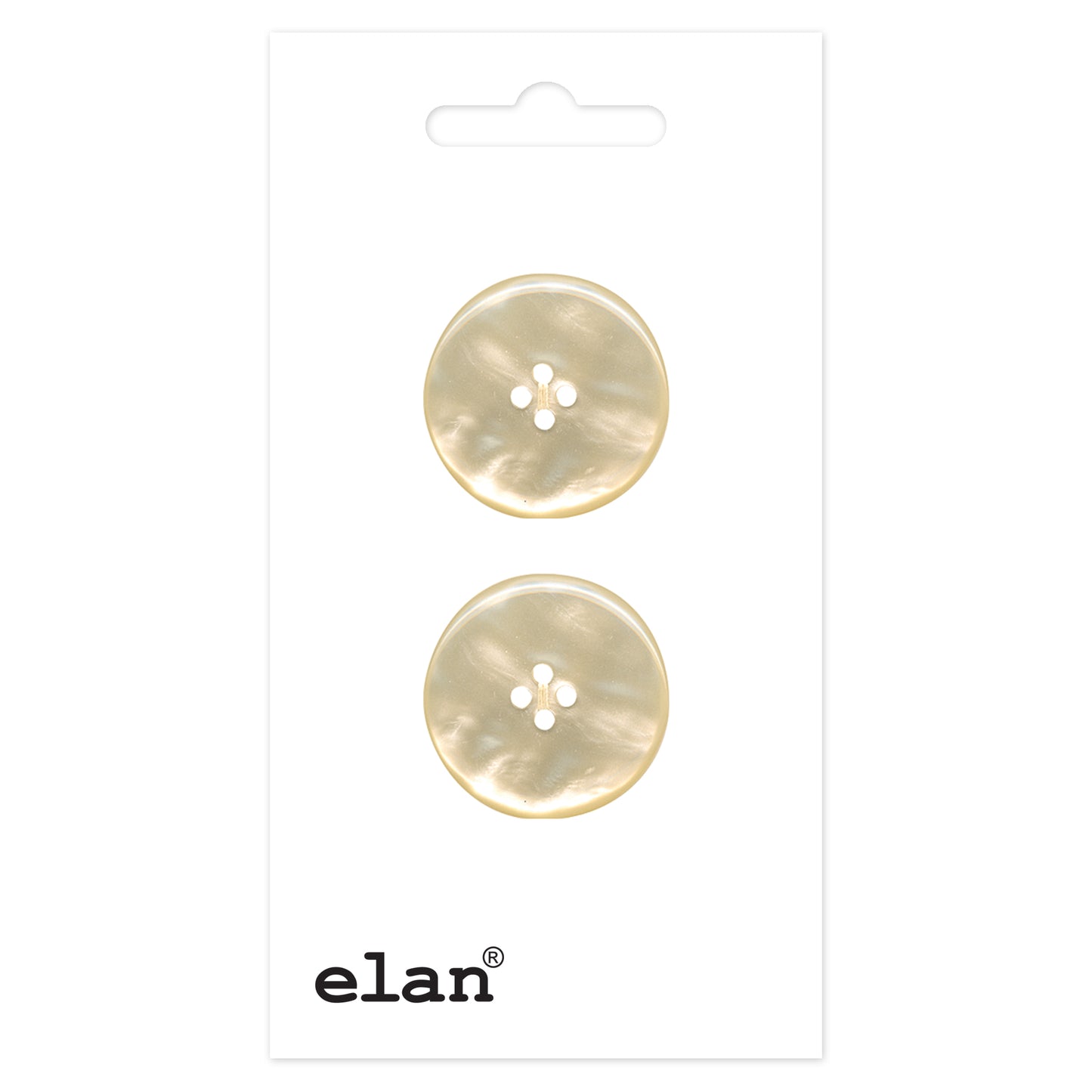 ELAN 4 Hole Button - 19mm (3/4) - 2 count
