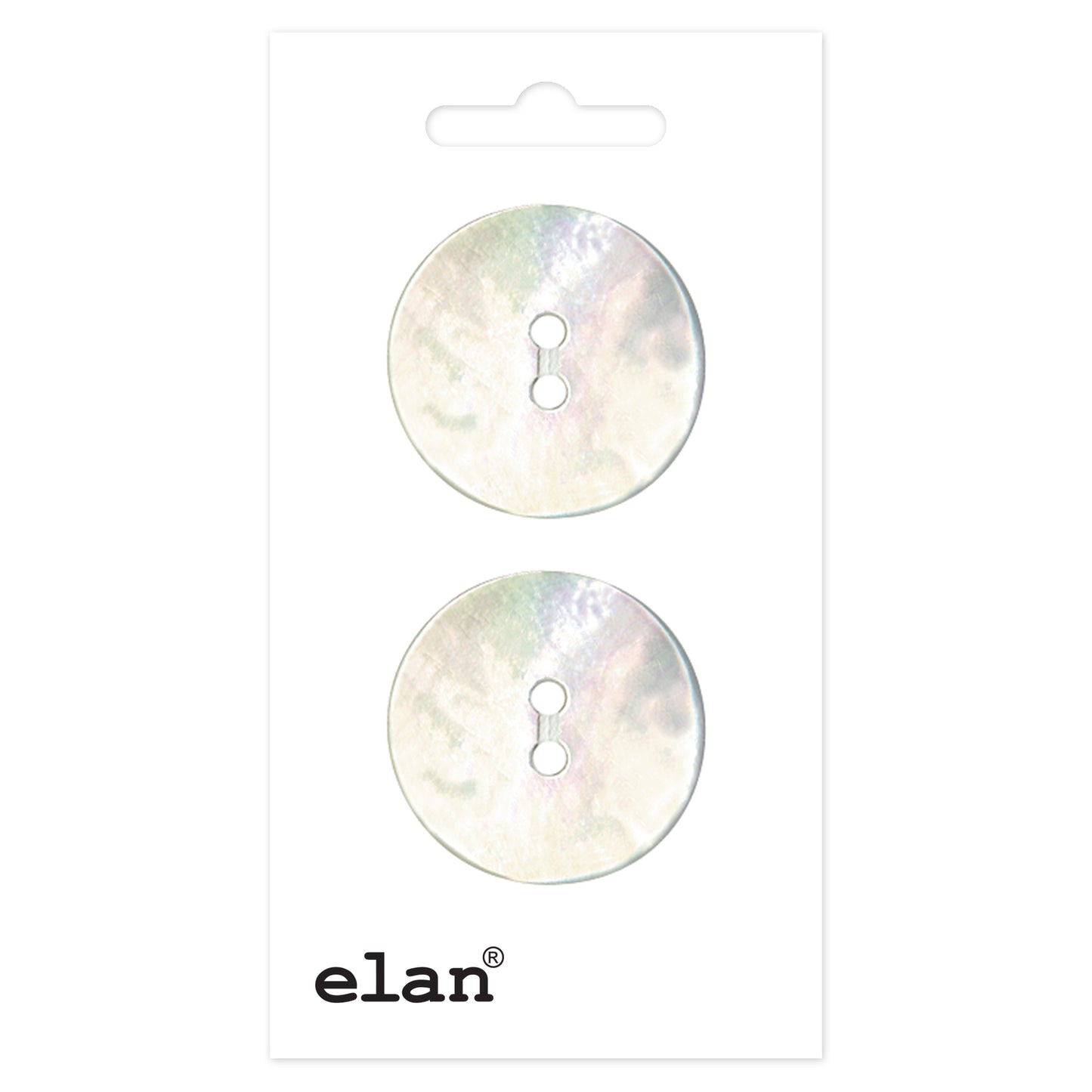 ELAN 2 Hole Button - 25mm (1) - 2 count