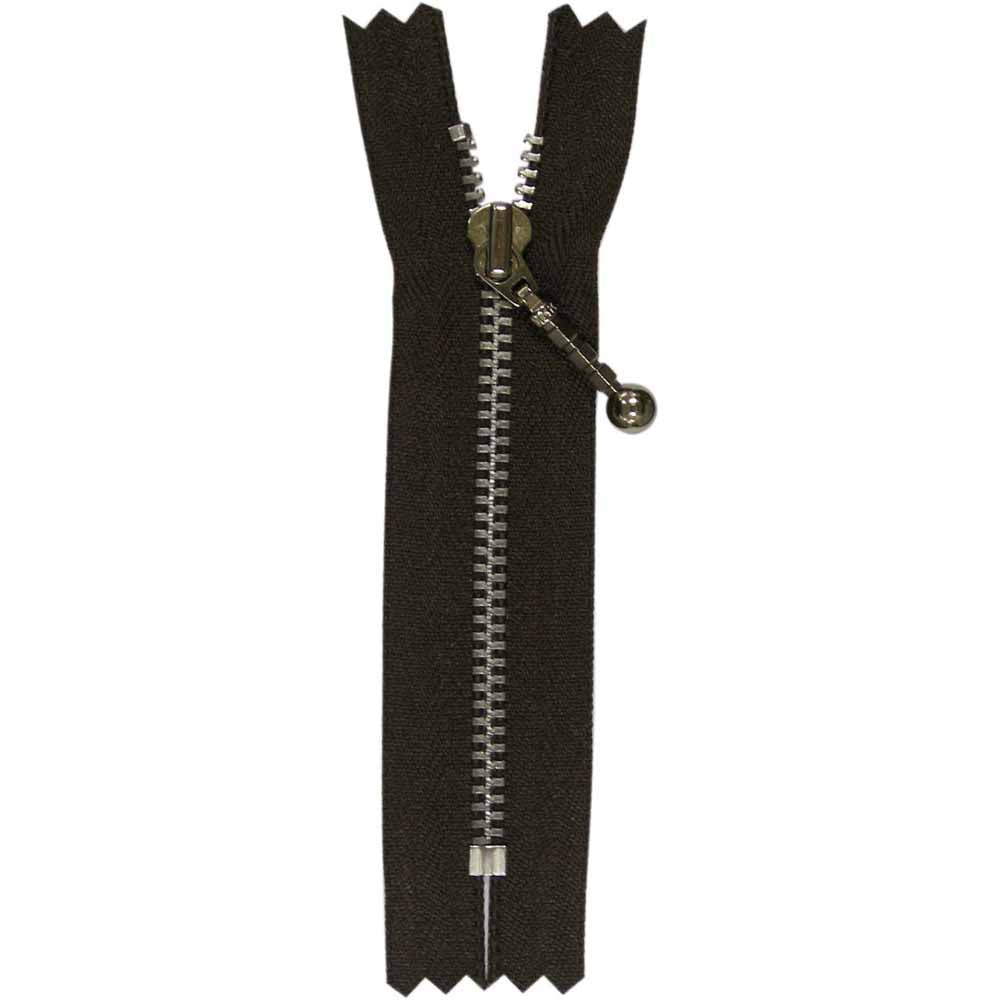 COSTUMAKERS Denim Closed End Zipper – 10 cm (4") – Sept. Brown – 1708