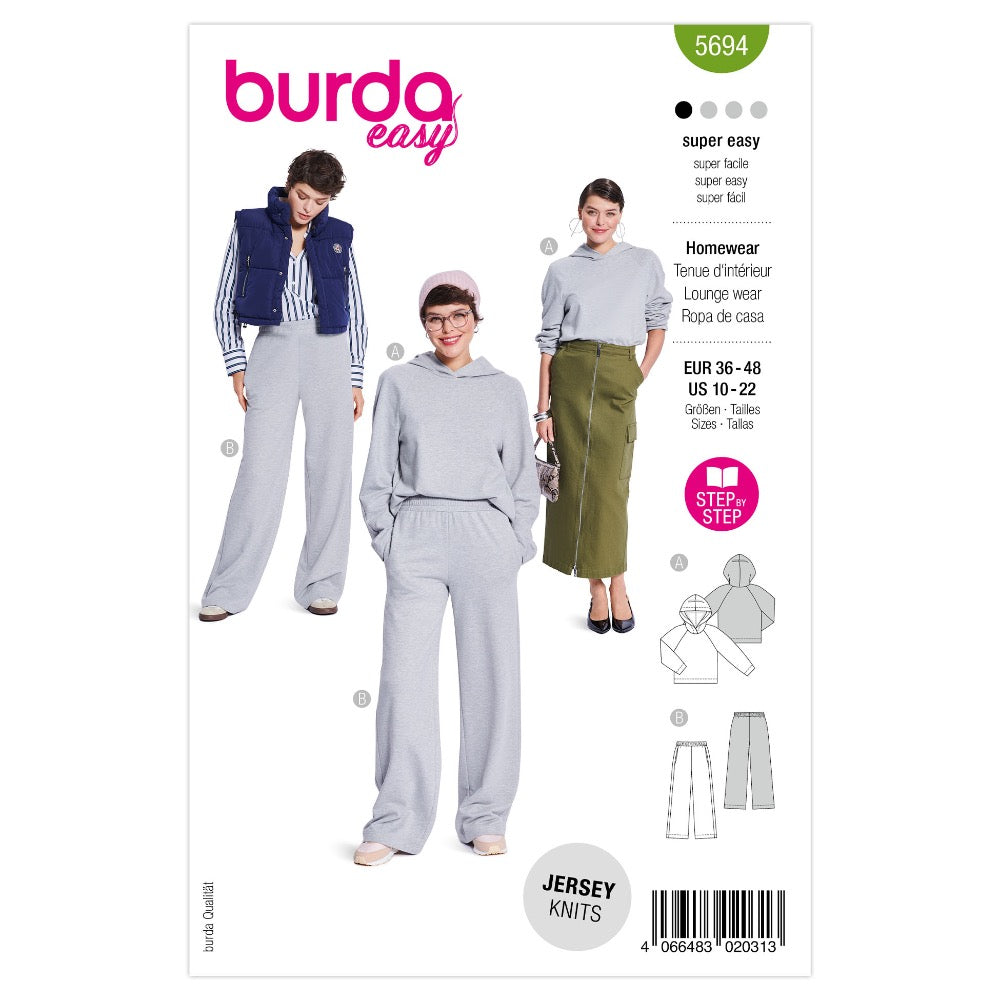 BURDA 5694 Sweater / Sweatpants