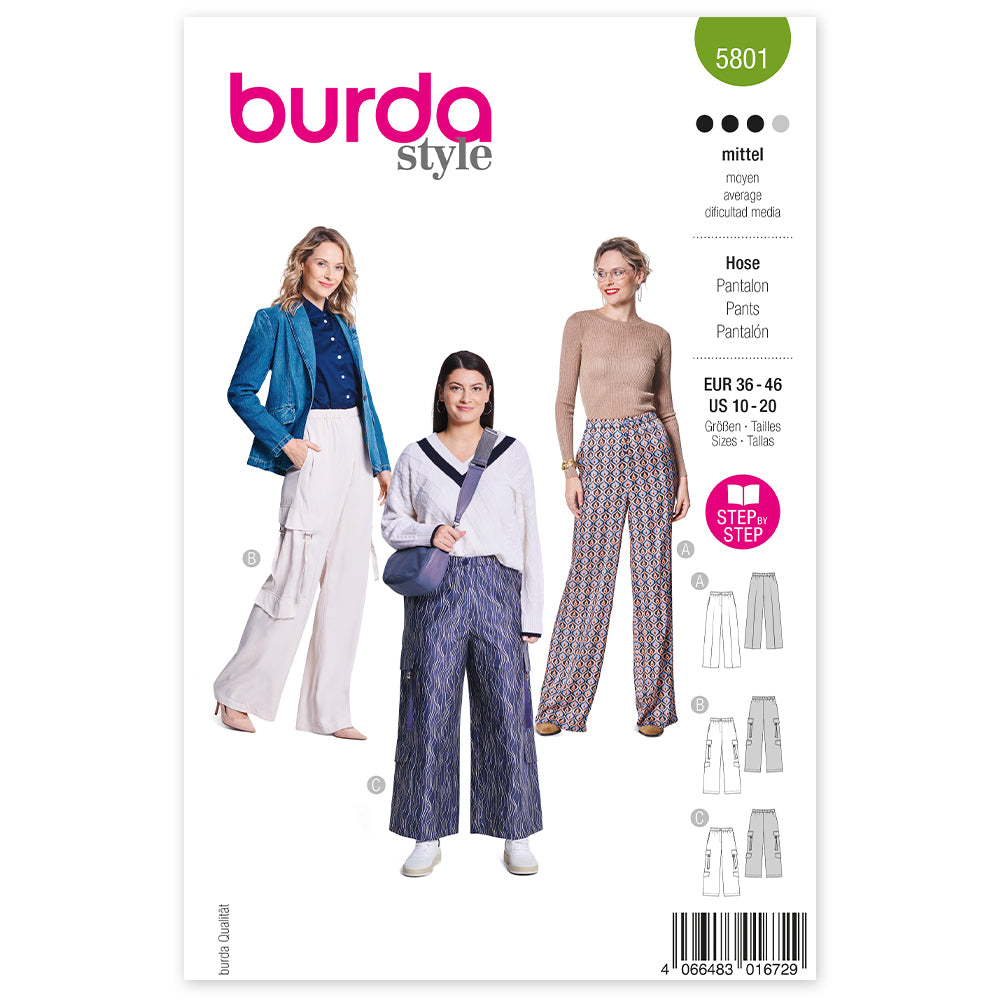 BURDA - 5801 Trousers/Pants