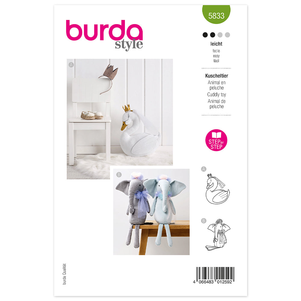 Burda - 5833 Stuffed Animals