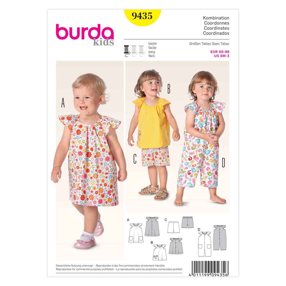BURDA - 9435 Child Coordinates