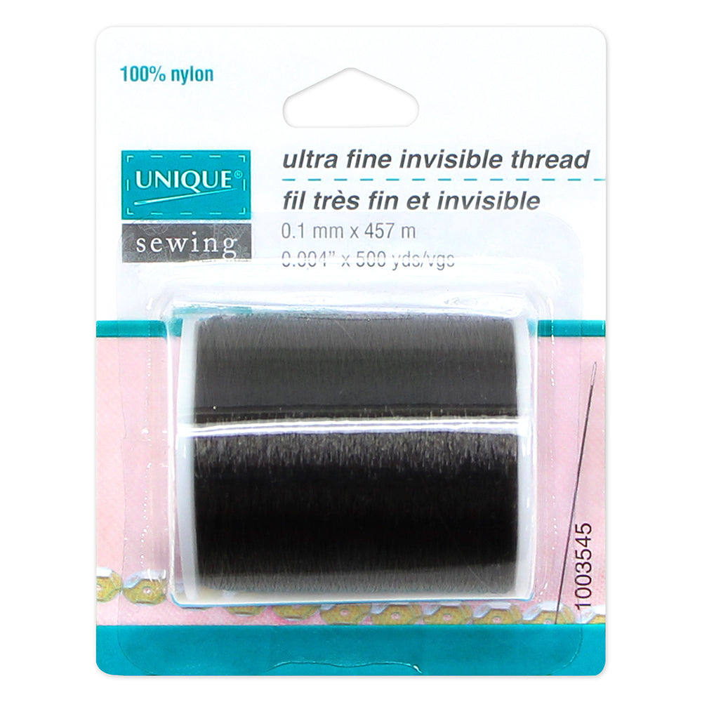 UNIQUE Ultra‑Fine Invisible Thread – 457 m (500 yd) – Smoke