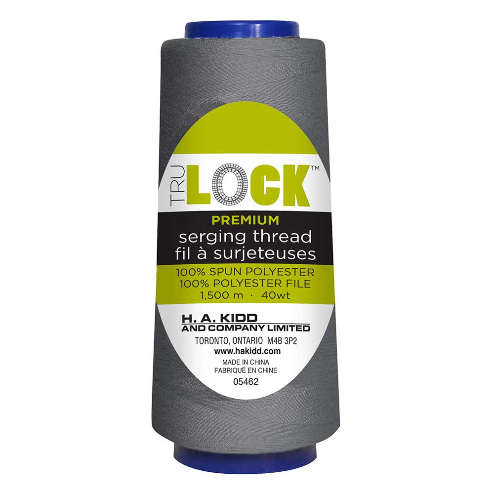 TRULOCK Premium Serging Thread – 1500 m – Dark Grey