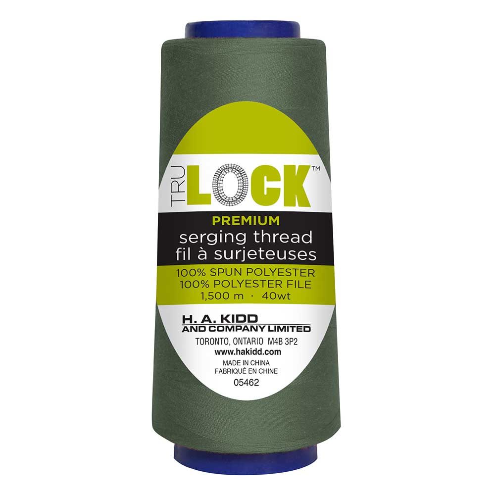 TRULOCK Premium Serging Thread – 1500 m – Deep Lichen Green