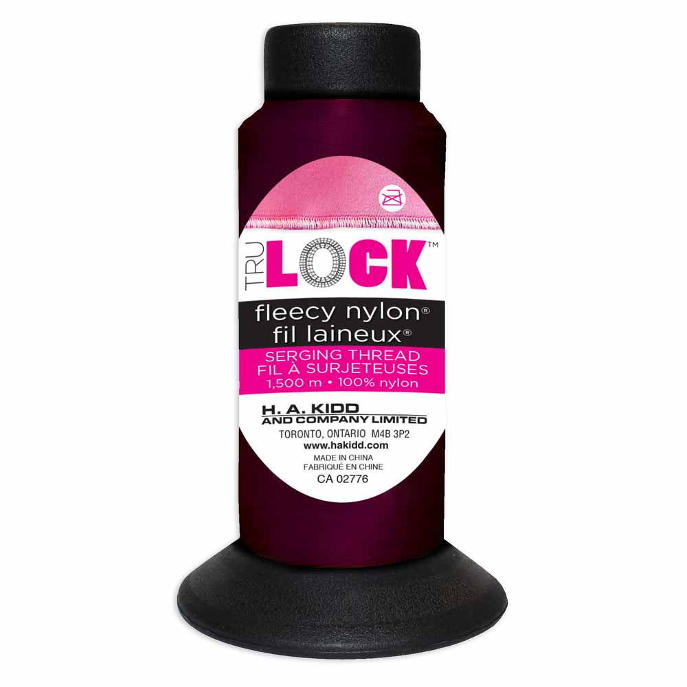 TRULOCK Fleecy Nylon Serging Thread – 1500 m – Burgundy