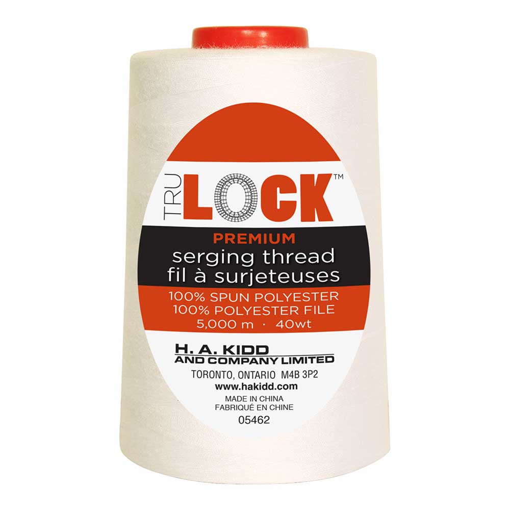 TRULOCK Premium Serging Thread – 5000 m – Ecru
