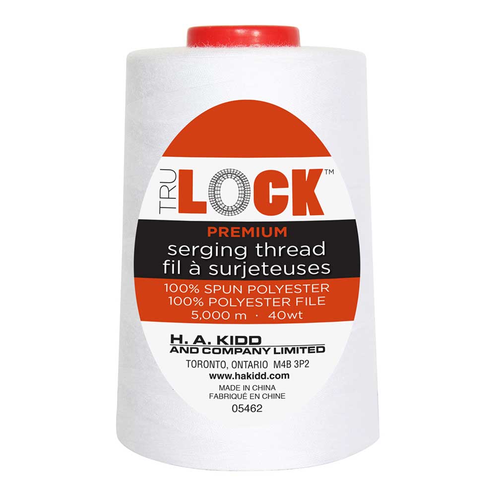 TRULOCK Premium Serging Thread – 5000 m – White