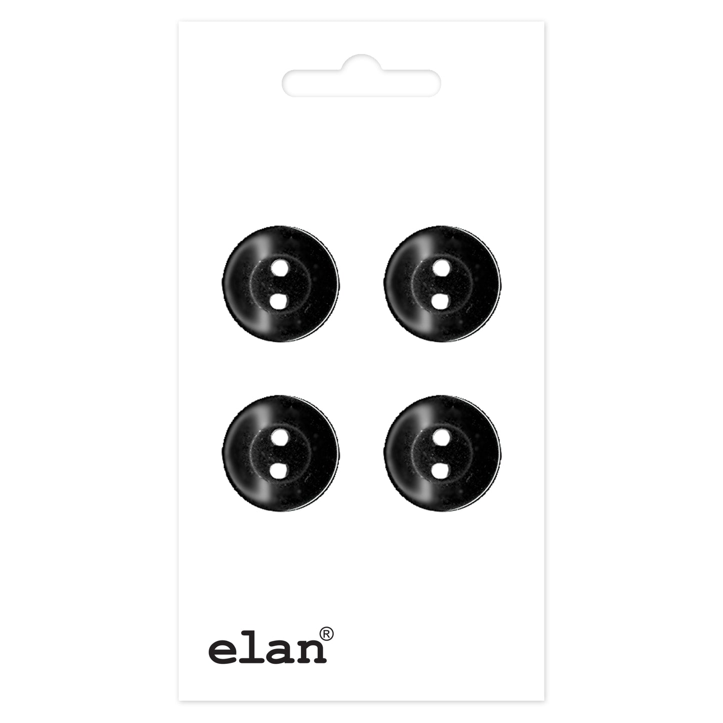 ELAN 2 Hole Button - 14mm (1/2) - 4 count