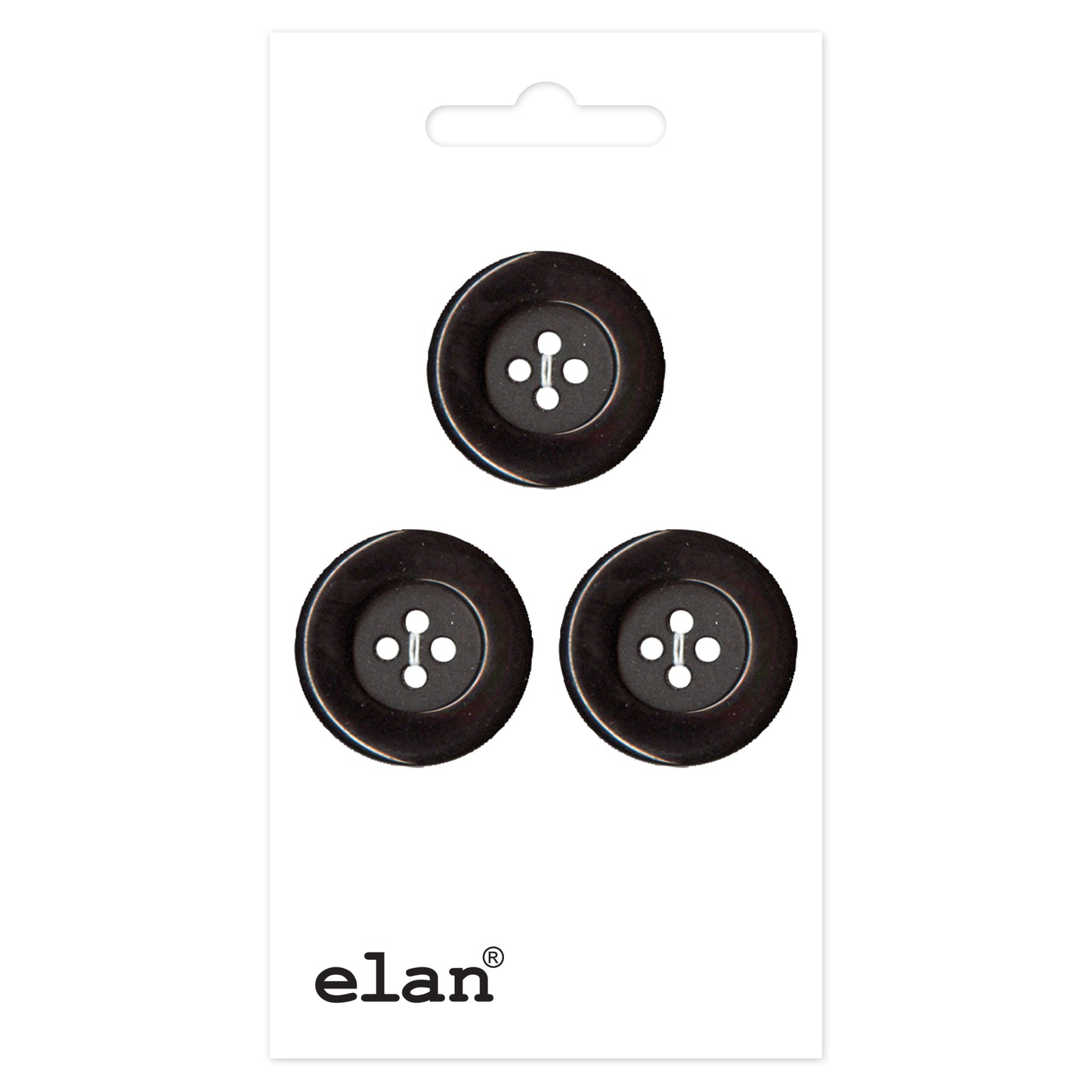 ELAN 4 Hole Button - 18mm (3/4) - 3 count