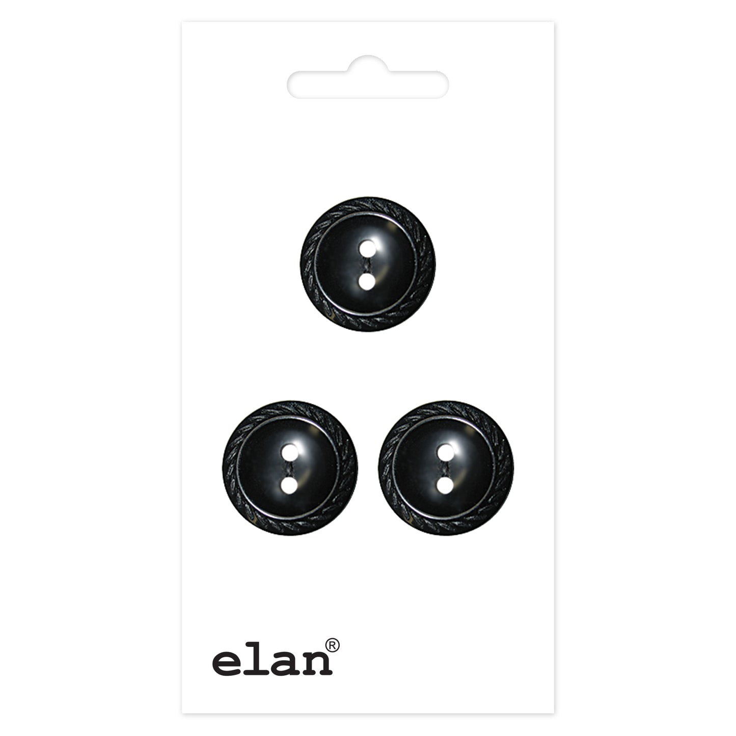 ELAN 2-Hole Sew-Through Button, 16 mm (5/8 in), 3-Count