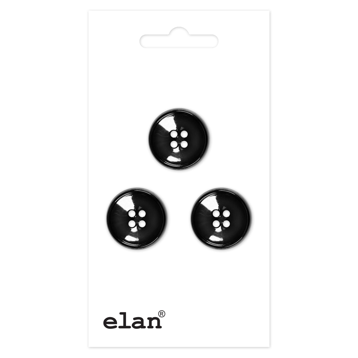 ELAN 4 Hole Button - 15mm (5/8inch) - 6 count