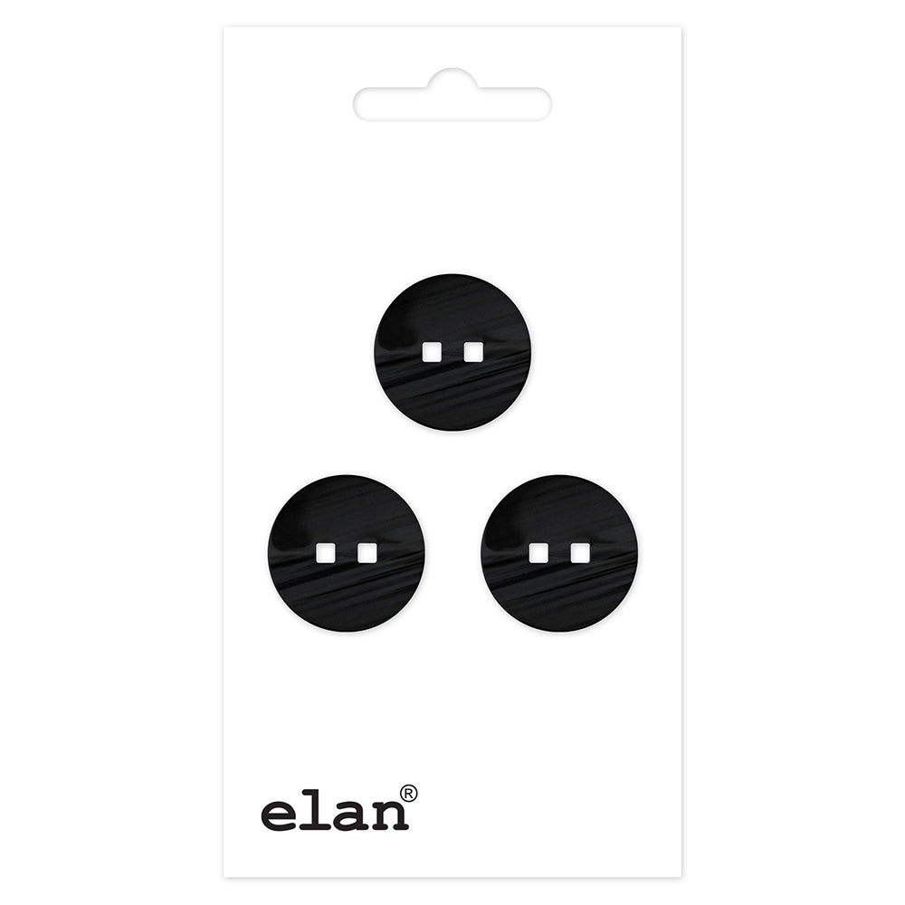 ELAN 2 Hole Button - 15mm (5/8inch) - 6 count