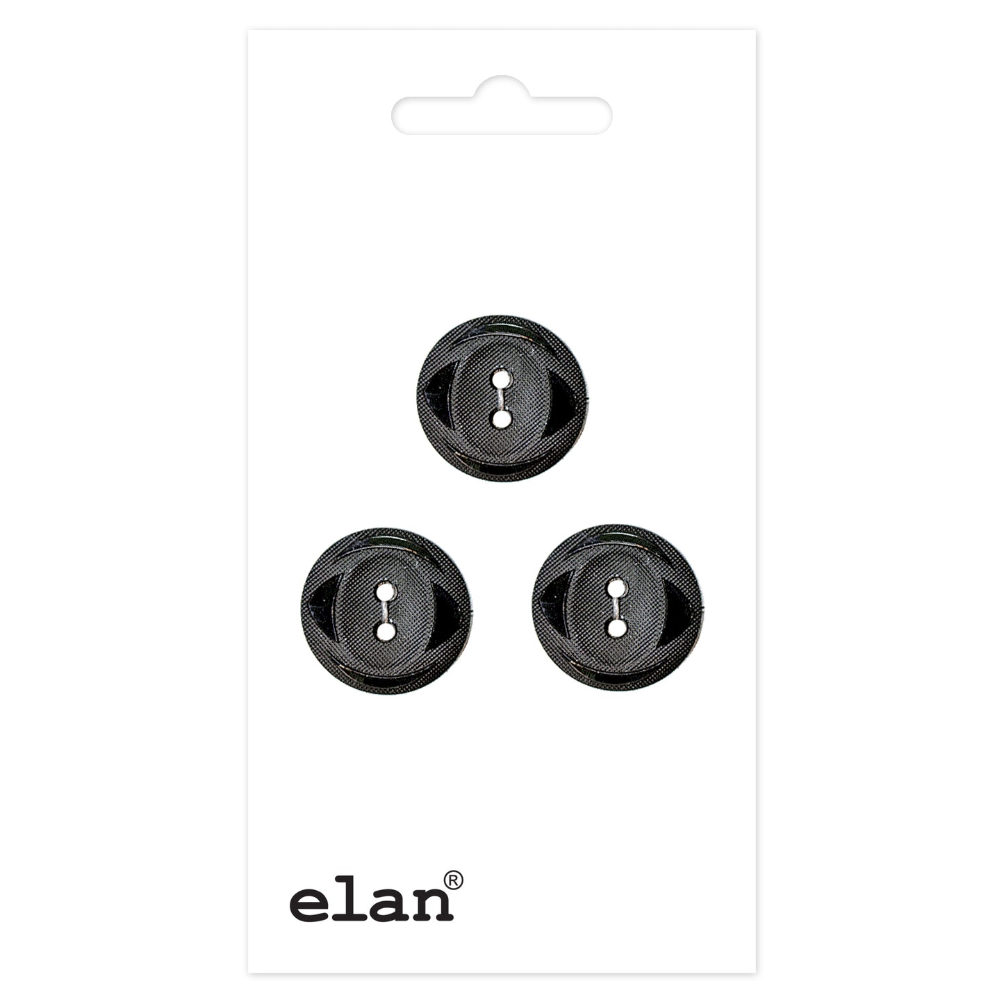 ELAN 2 Hole Button - 15mm (5/8) - 3 count