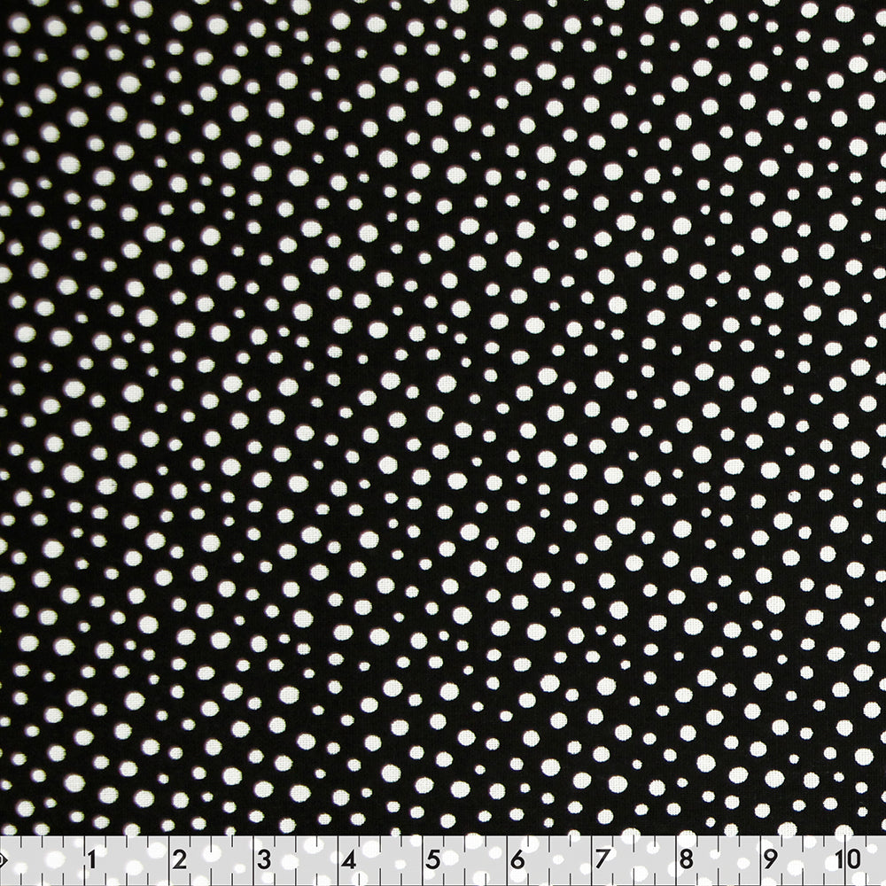 FABRIC CREATIONS 43" × 8 yd Cotton Fabric Bolt — Black Fuzzy Beakman