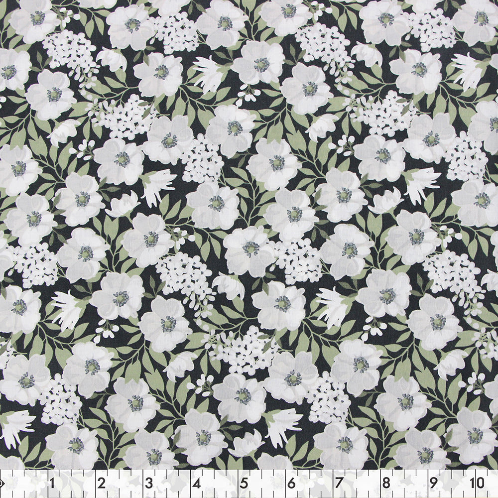 FABRIC CREATIONS 42in x 8yd Cotton Fabric Bolt - Charcoal Modern Farmhouse