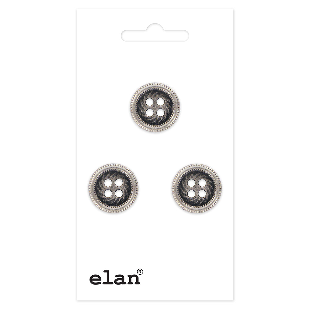 ELAN 4 Hole Button - 13mm (1/2in) - 3pcs