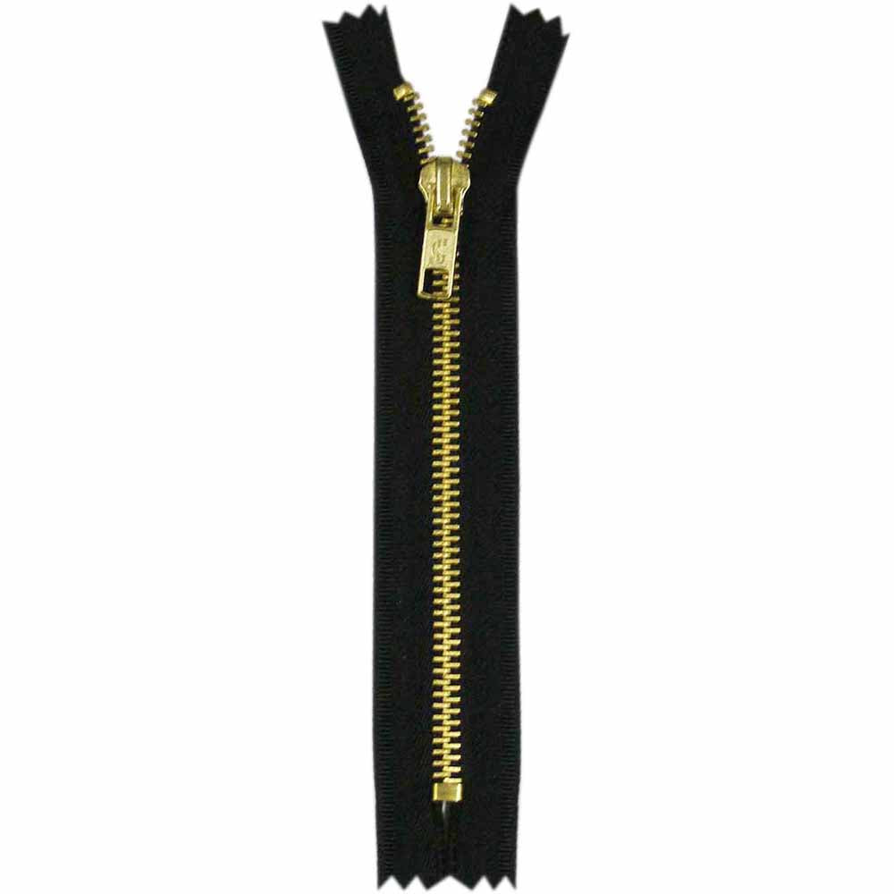 COSTUMAKERS Denim Closed-End Zipper, 18 cm (7 in), Black
