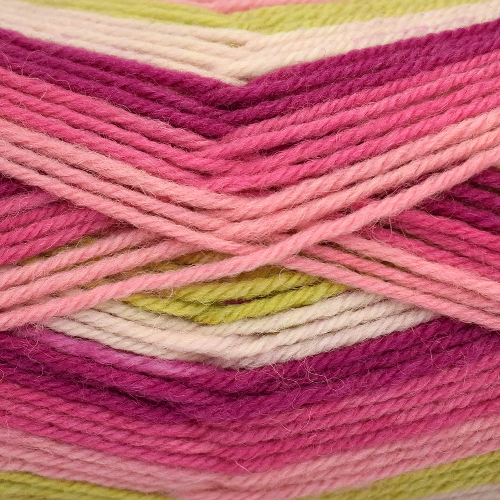 UNIVERSAL Deluxe Stripes #1785 Yarn 100 G 218 Yd Dragonfruit