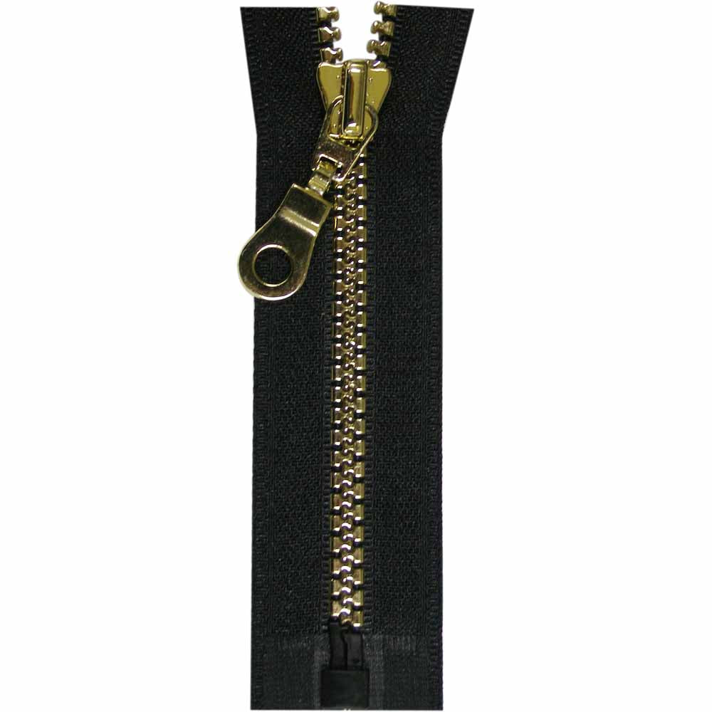 COSTUMAKERS Fashion One-Way Separating Zipper #5 55cm/22in Black