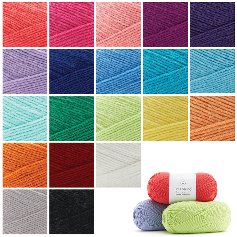 UNIVERSAL Uni Merino Taste Pack Merino Nylon Fingering Yarn 100 g/400 m (437 yd) Bright
