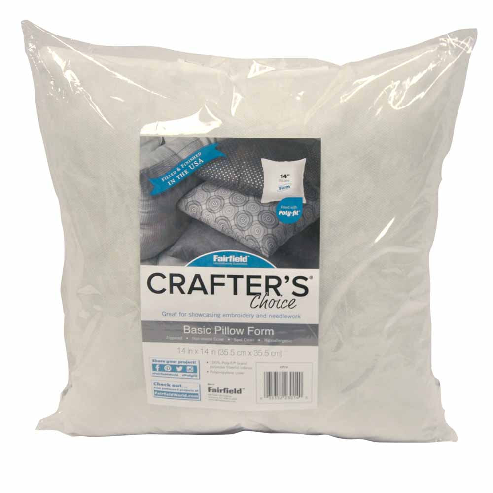 FAIRFIELD Crafter’s Choice® Pillow Insert Medium-Firm 14 x 14 in (35.6 x 35.6 cm)