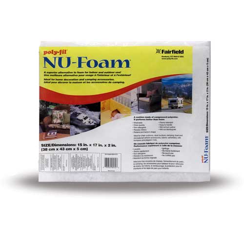 FAIRFIELD NuFoam™ Mildew-Resistant Cushion 15 x 17 x 3 in (38.1 x 43.2 x 7.6 cm)