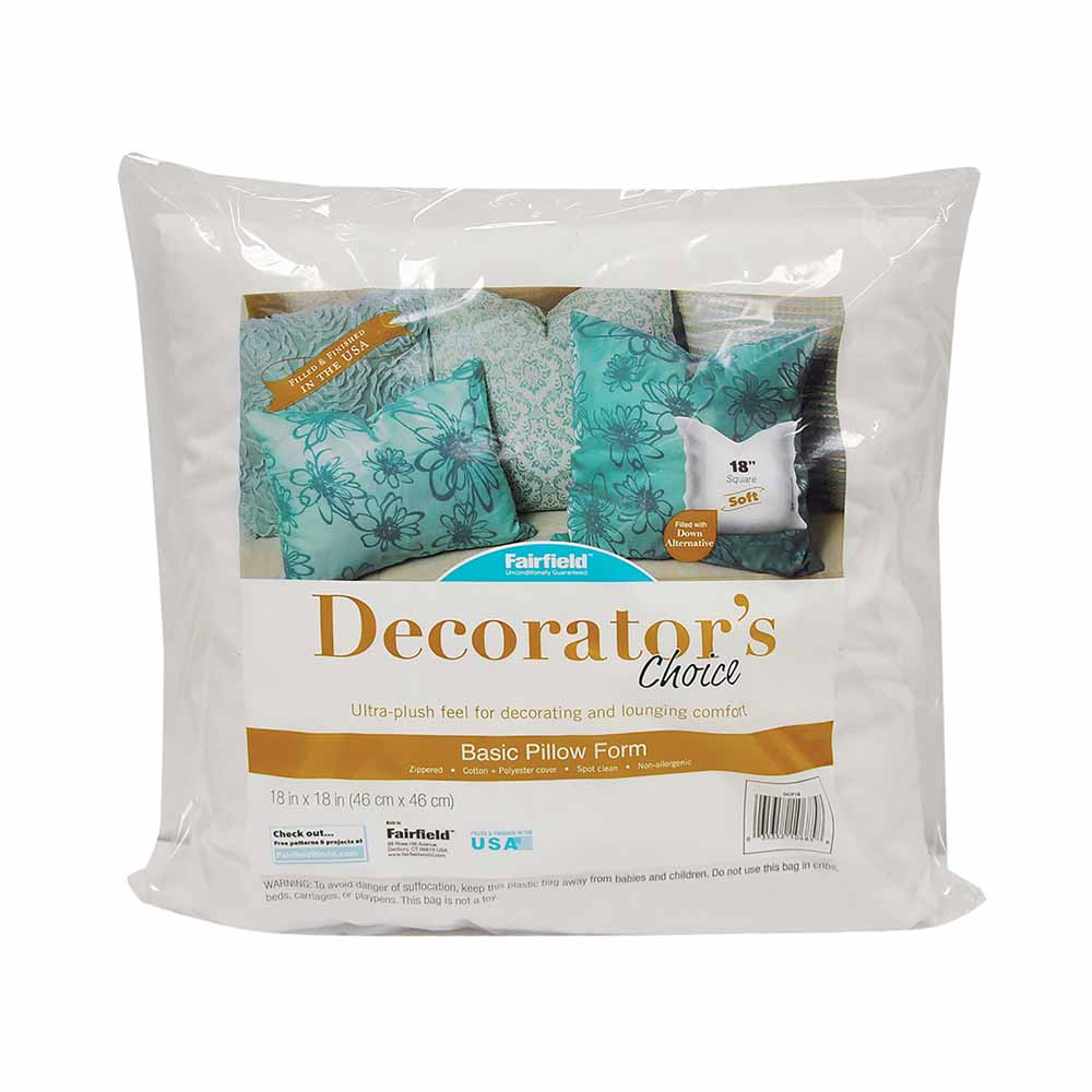 FAIRFIELD Decorator’s Choice Pillow Insert 46 × 46 cm (18 × 18 in)