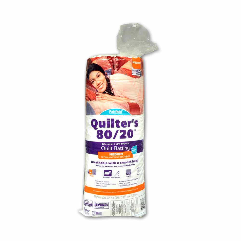 FAIRFIELD Quilter’s 80/20 Quilt Batting 183 × 229 cm (72 × 90 in)