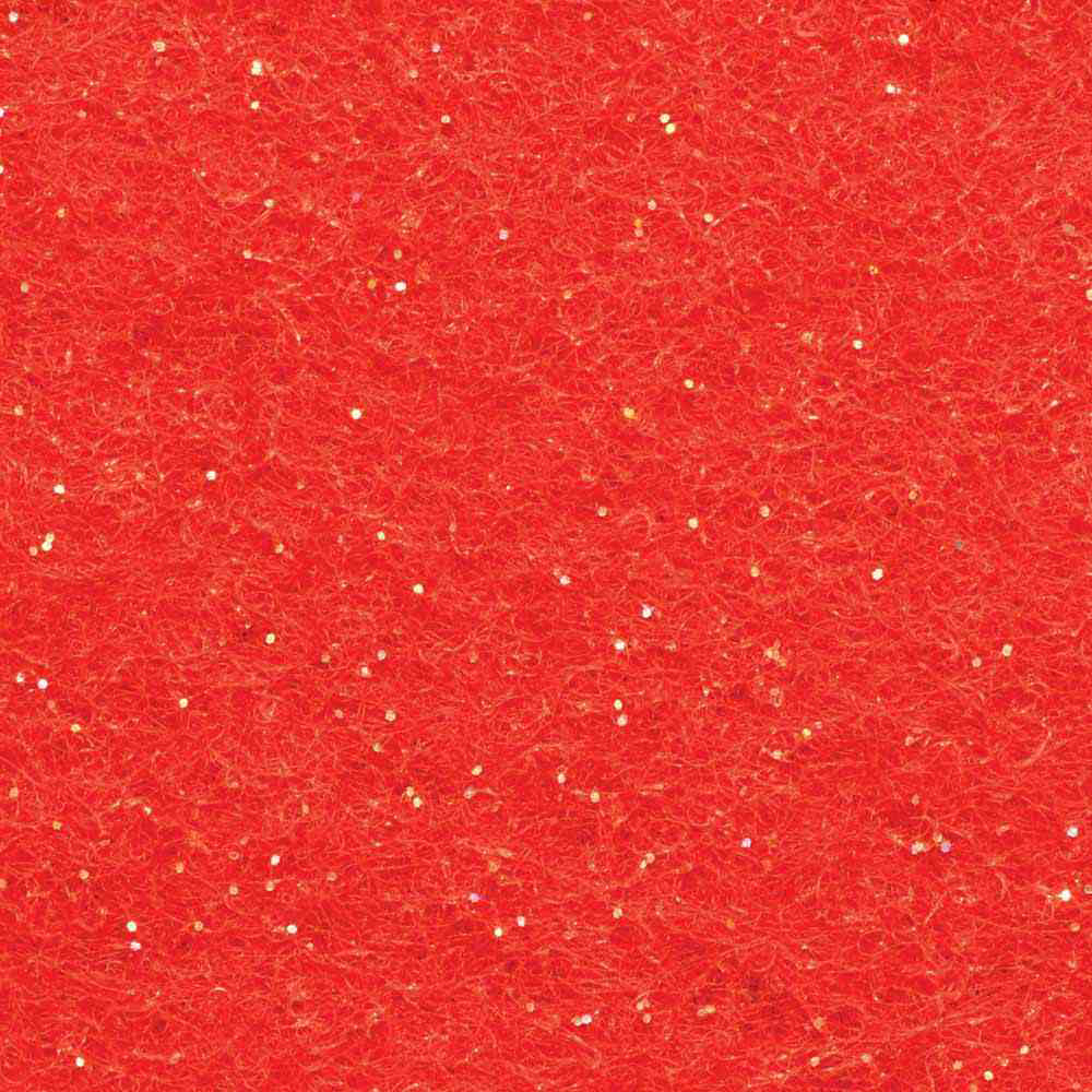 UNIQUE CRAFT Glitter Felt Bolt — 0.9 m x 9.1 m (36" x 10 yd) — Red