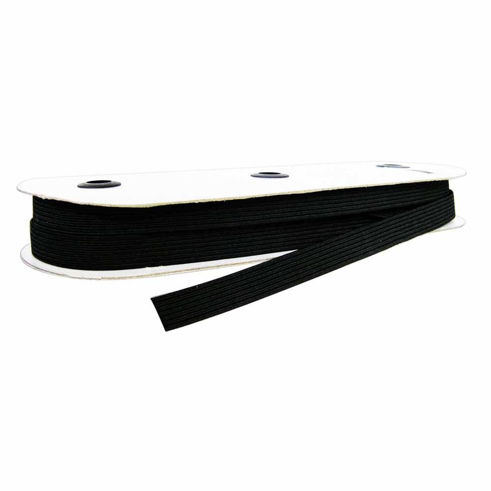 UNIQUE Braided Elastic - 13 mm x 27 m - Black