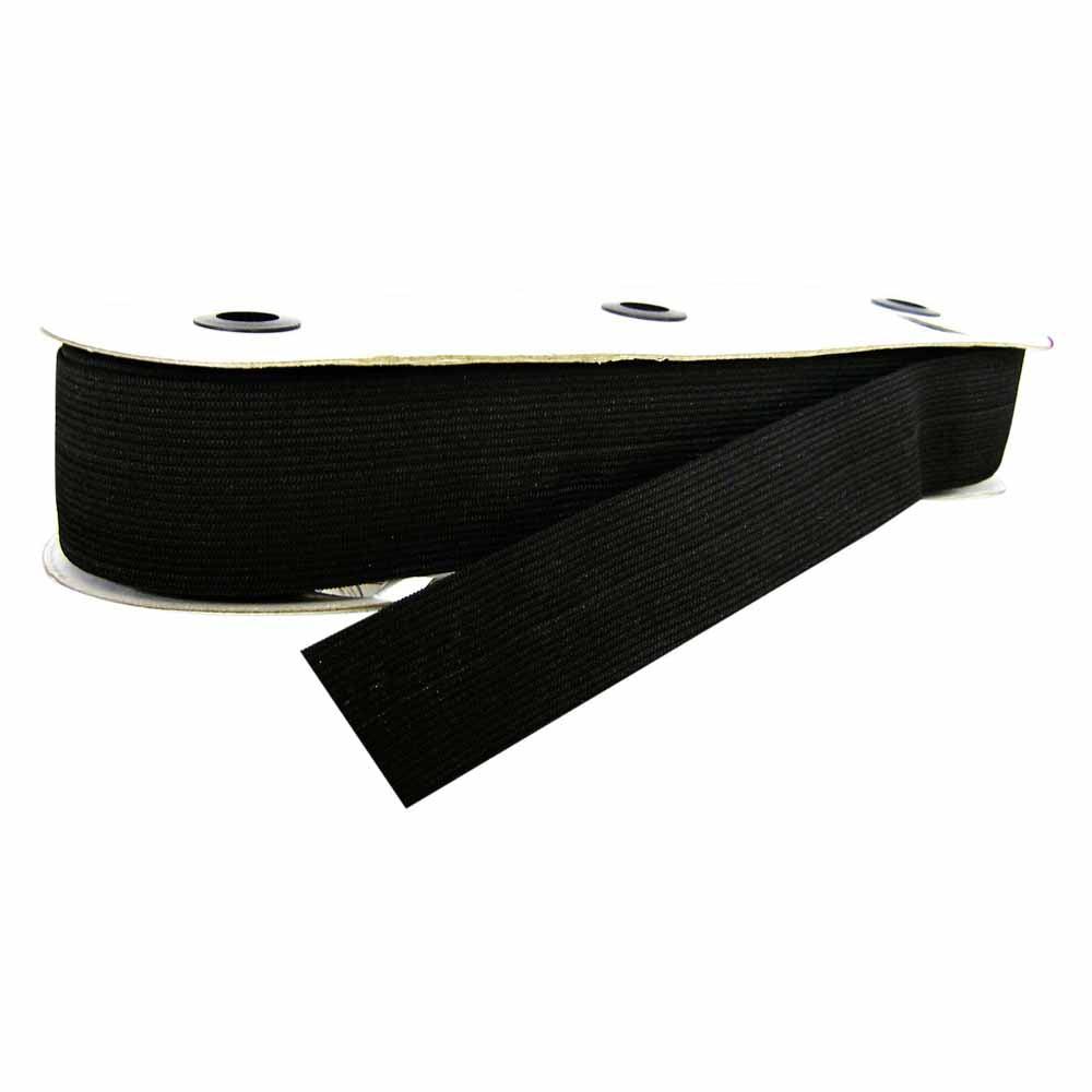 UNIQUE Belting Elastic - 38 mm x 17 m - Black