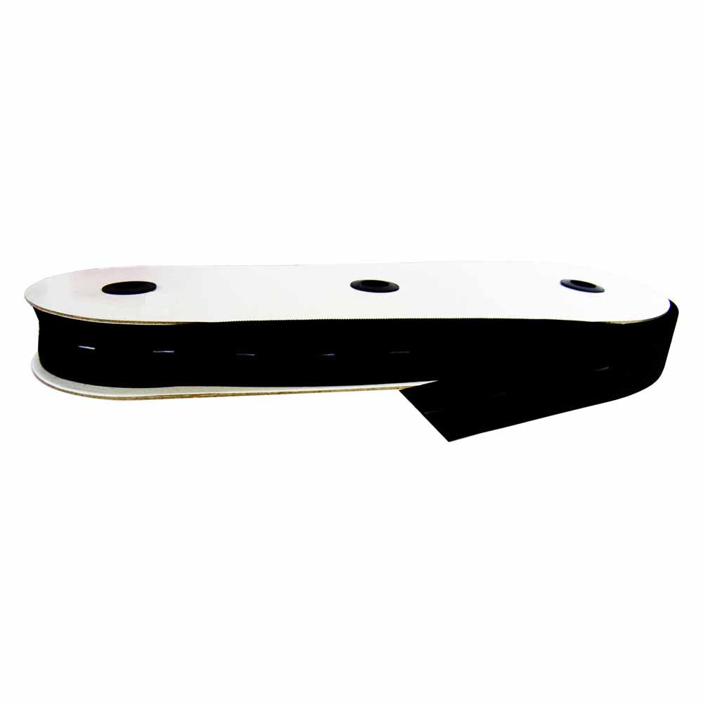 UNIQUE Buttonhole Elastic 25 mm x 17 m – Black