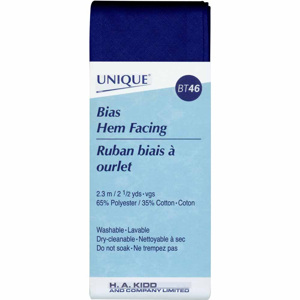 UNIQUE Hem Facing – 50 mm x 2.3 m (2" x 2.5 yd) – Navy Blue