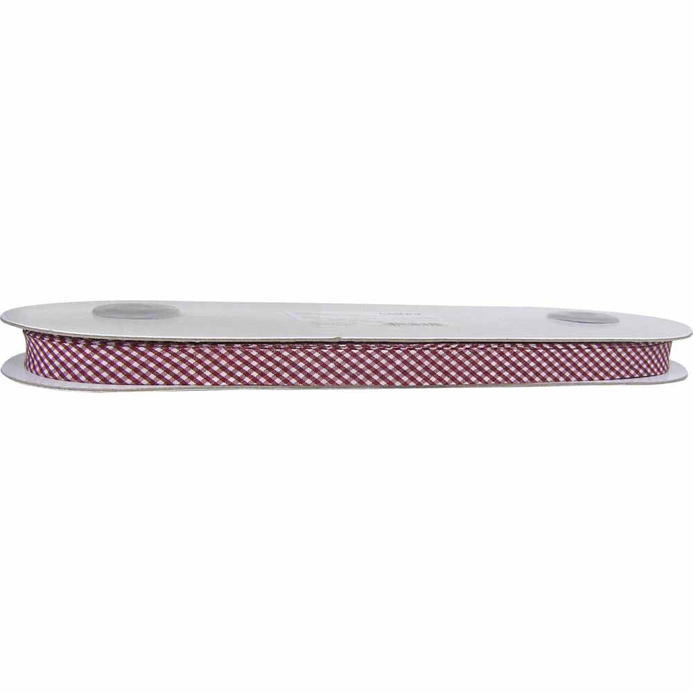 UNIQUE Extra Wide Double Fold Printed Bias Tape 14 mm × 25 m – Wine