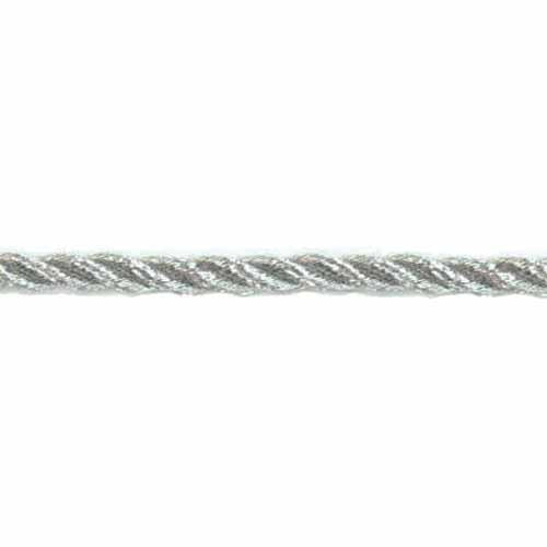 CREATIV DÉCOR Metallic Twisted Cords 2.5mm x 22m - Silver