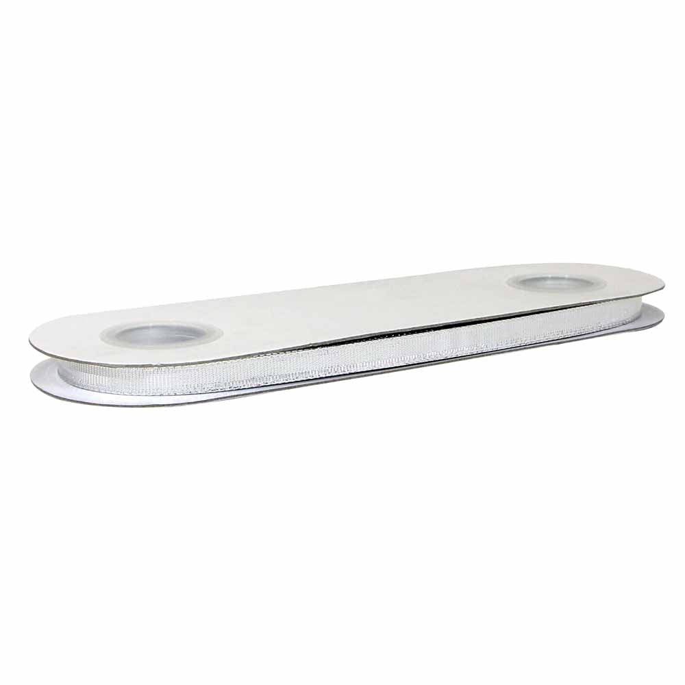 CREATIV DECOR Decorative Metallic Ribbon 9mm x 50m - Silver