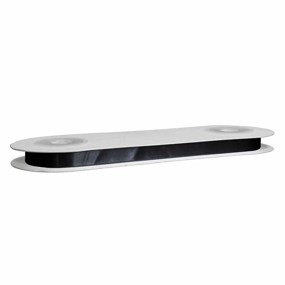 CREATIV DÉCOR Double Face Satin Ribbon 12mm x 40m - Black
