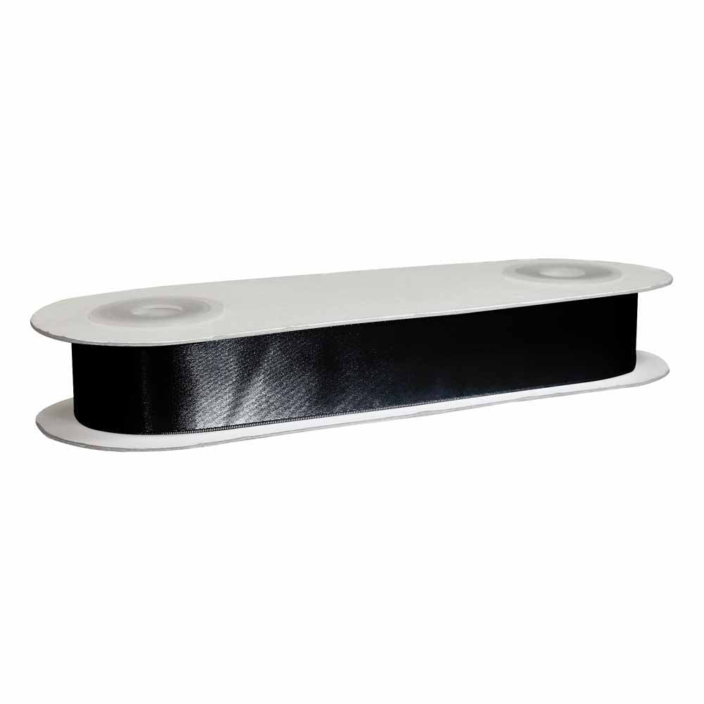 CREATIV DÉCOR Double Face Satin Ribbon 38mm x 25m - Black