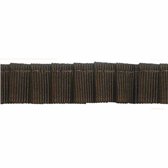CREATIV DÉCOR Ruffled Grosgrain Ribbon – Brown – 14mm x 15m