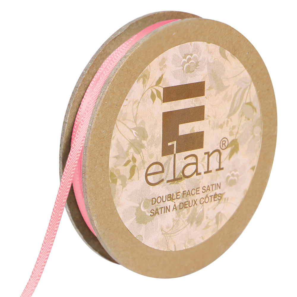 ELAN Double Face Satin Ribbon 3mm x 5m - Pink