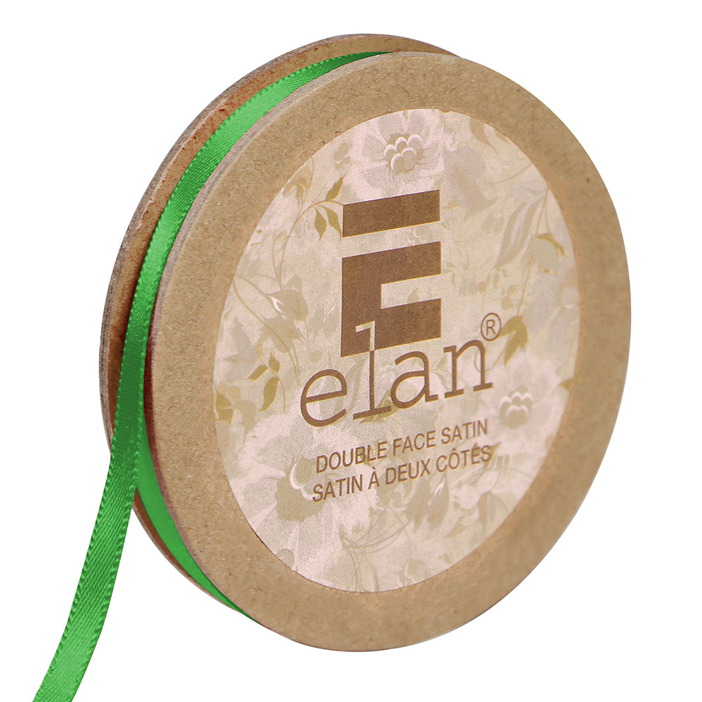 ELAN Double Face Satin Ribbon – 6 mm × 5 m – Emerald